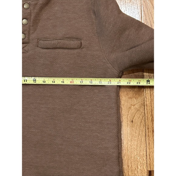 Coleman Men's Warm Sherpa Lined Secure Chest Pocket Henley Sweatshirt Medium - Picture 6 of 9